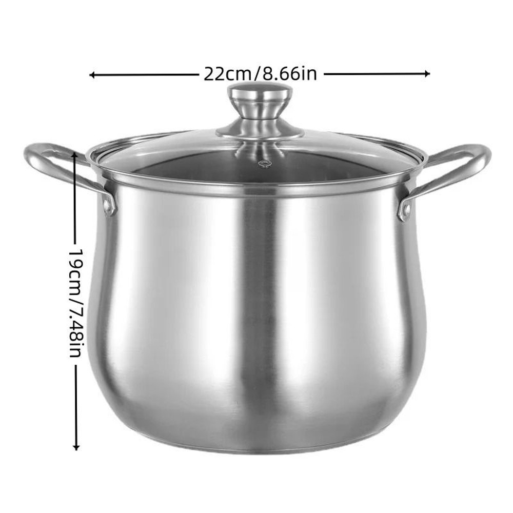 Large Stainless Steel Stock Pot Ideal For Soups Stews And More 5