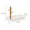 Bamboo Tree Branch Storage Tray Key Hanger Jewelry Display For Living Room 11
