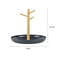 Bamboo Tree Branch Storage Tray Key Hanger Jewelry Display For Living Room 5