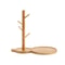 Bamboo Tree Branch Organizer Tray With Key Holder And Jewelry Display 1