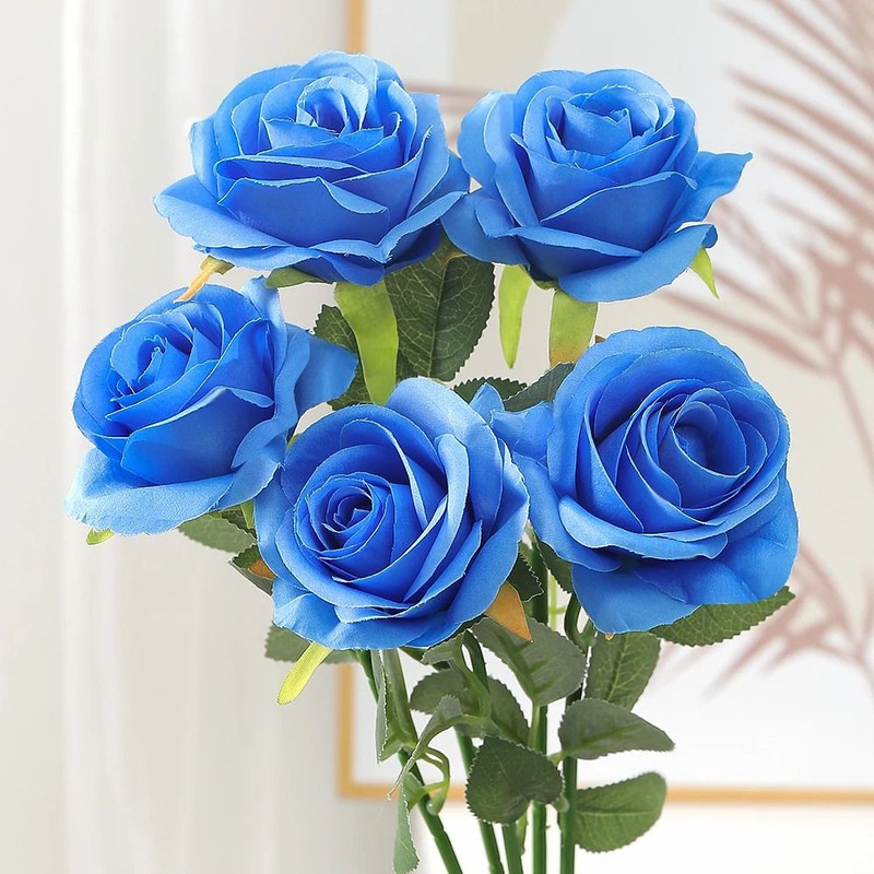 48 Cm Rose Black Silk Bouquet Peony Artificial Flower 9