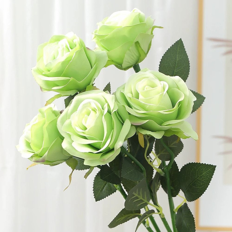 48 Cm Rose Black Silk Bouquet Peony Artificial Flower 10