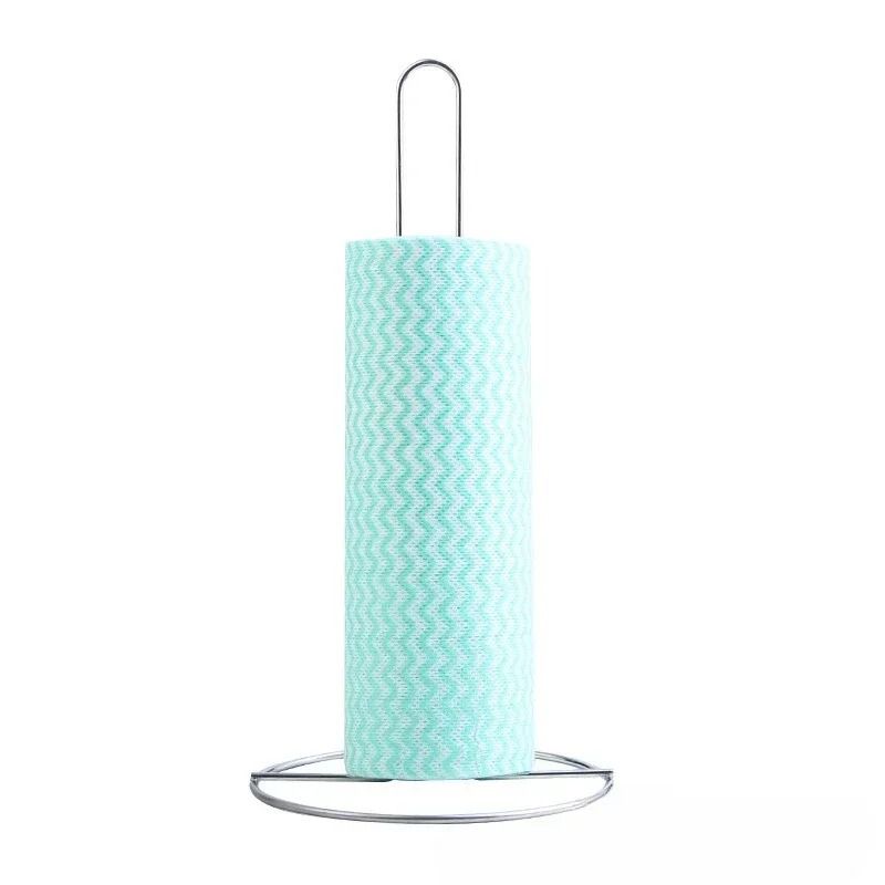 Vertical Wrought Iron Tissue Holder Floor Standing Roll Paper Holder 1