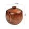 Wooden Salt Shaker Vintage Seasoning Jar With Lid Household Spice Container 5