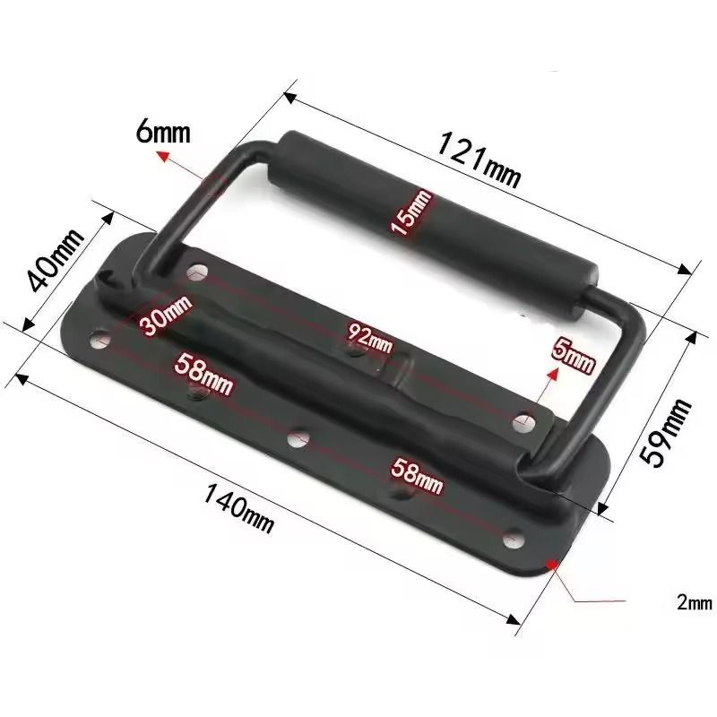 Iron Spring Handle Folding Cabinet Toolbox Luggage Handle 9