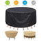 210D Oxford Cloth Rainproof Outdoor Furniture Cover For Round Table And Chairs 1