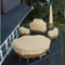 210D Oxford Cloth Rainproof Outdoor Furniture Cover For Round Table And Chairs 3