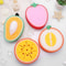 Fruit Shaped Bath Sponge Set 4 Pieces Kids Body Cleaning Shower Sponges 0