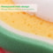 Fruit Shaped Bath Sponge Set 4 Pieces Kids Body Cleaning Shower Sponges 4