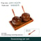 Wooden Seasoning Jar Vintage Kitchen Salt Sugar Spice Container With Lid Spoon And Tray 11