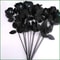 Artificial Black Rose Bouquet Set 10 Pieces Wedding Home Decor 4