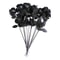 Artificial Black Rose Bouquet Set 10 Pieces Wedding Home Decor 5