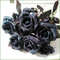 Artificial Black Rose Bouquet Set 10 Pieces Wedding Home Decor 6