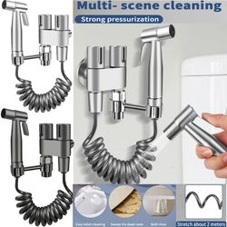 handheld stainless steel bidet sprayer set for bathroom shower and personal hygiene