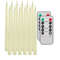 Flameless Taper Candles Set Timer Remote Flickering 6 To 24 Pieces 10