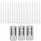 Flameless Taper Candles Set Timer Remote Flickering 6 To 24 Pieces 11