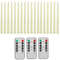 Flameless Taper Candles Set Timer Remote Flickering 6 To 24 Pieces 13