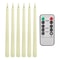 Flameless Taper Candles Set Timer Remote Flickering 6 To 24 Pieces 6