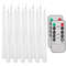 Flameless Taper Candles Set Timer Remote Flickering 6 To 24 Pieces 8