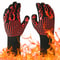 BBQ Gloves High Temperature Resistance Oven Mitts Fireproof Non Slip Grilling Gloves 0