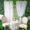 White Floral Lace Sheer Rod Pocket Curtain Panel 1