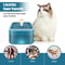 Ultra Silent Pet Fountain With LED Lighting And Activated Carbon Auto Filter Water Dispenser For Ca 3