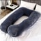 Velvet Maternity Pillow Full Body Support Pregnancy Pillow 3