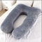 Velvet Maternity Pillow Full Body Support Pregnancy Pillow 6