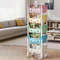 5 Tier Cartoon Rolling Storage Rack Cute Bins For Books Toys Room Tidy 1