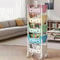5 Tier Cartoon Rolling Storage Rack Cute Bins For Books Toys Room Tidy 1