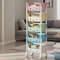 5 Tier Cartoon Rolling Storage Rack Cute Bins For Books Toys Room Tidy 2