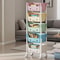 5 Tier Cartoon Rolling Storage Rack Cute Bins For Books Toys Room Tidy 2