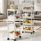 5 Tier Cartoon Rolling Storage Rack Cute Bins For Books Toys Room Tidy 5