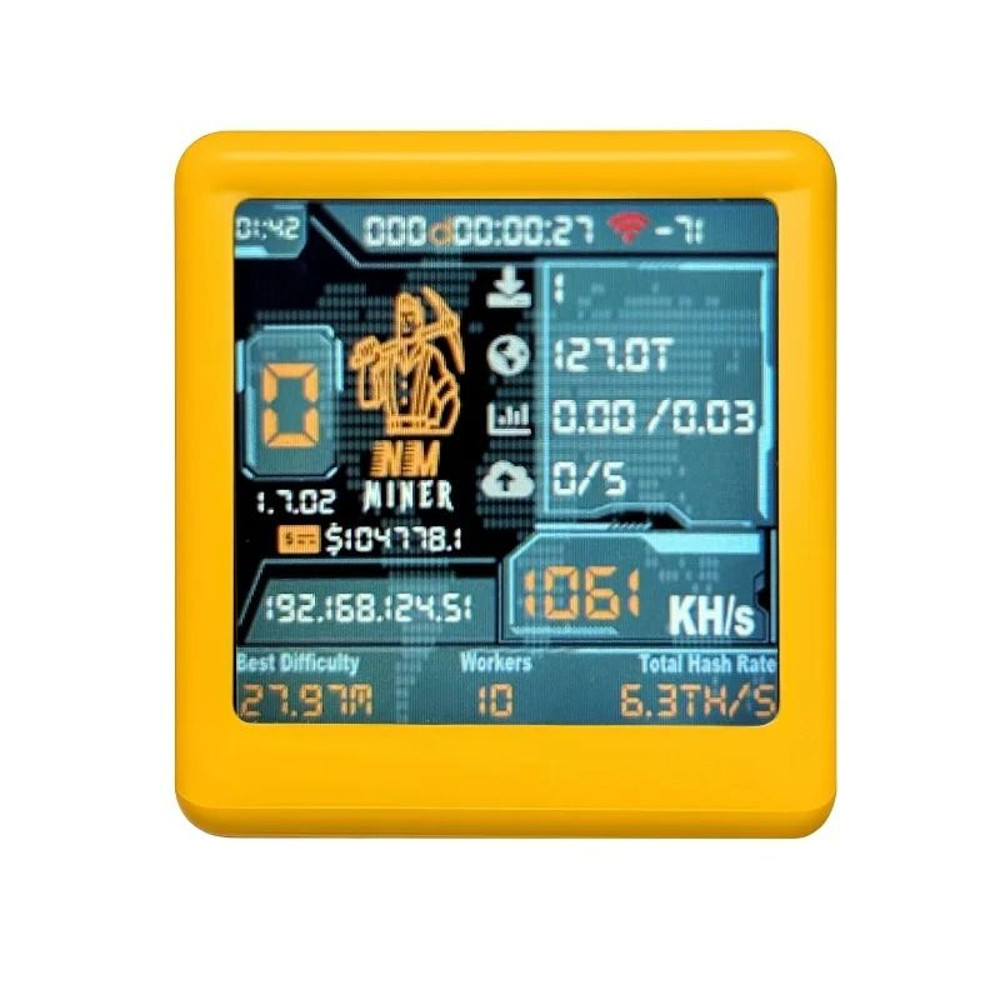 Home Desktop Clock Crypto Miner NM TV NMMiner 1060KHS Silent BTC Lottery Miner 0