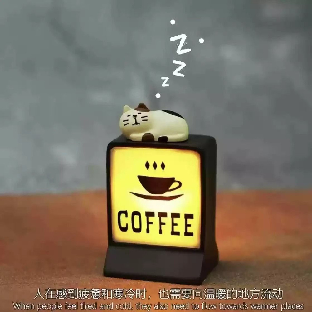 Coffee Shop Magnetic Fridge Stickers Light Box Home Decorative Ornaments 9