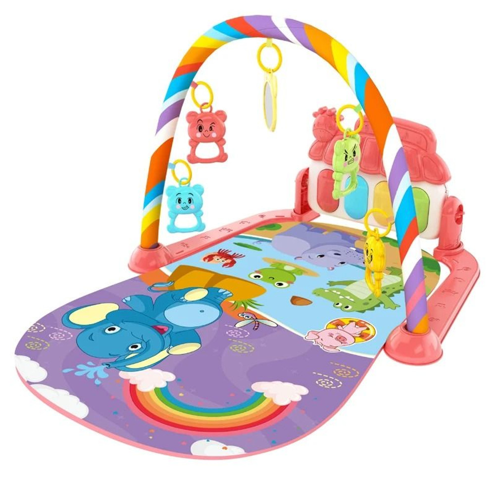 Baby Activity Gym Rack Early Education Musical Play Mat For Newborns And Toddlers 0
