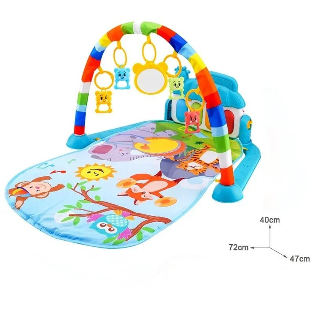 Baby Activity Gym Rack Early Education Musical Play Mat For Newborns And Toddlers 12