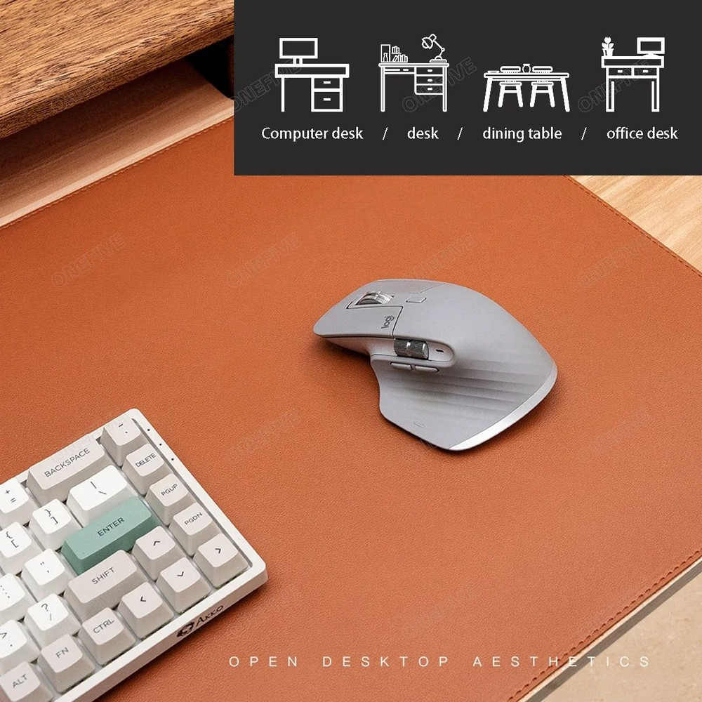 Large PU Leather Desk Mat Waterproof Office And Gaming Mouse Pad 5