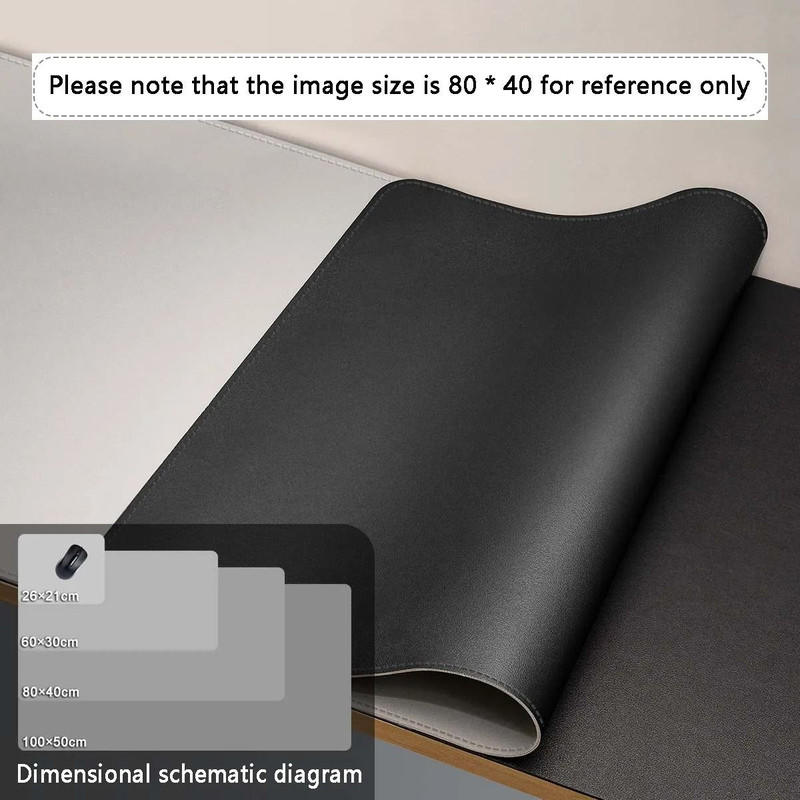 Large PU Leather Desk Mat Waterproof Office And Gaming Mouse Pad 7