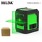 HILDA Laser Level 2 Line Green Laser Instrument With Magnetic Wall Mount 6