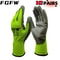 PU Coated Work Gloves Lightweight Durable Safety Gloves Certified EN 388 ISO20471 4