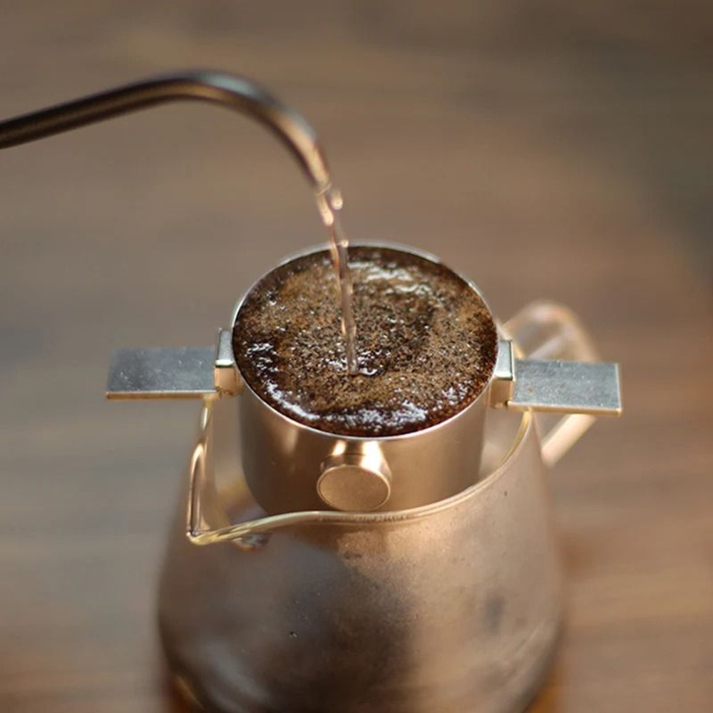 304 Stainless Steel Hanging Ear PourOver Coffee Filter Cup Portable Funnel Coffee Utensil 4