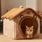 Foldable Pet House Removable Washable Cat House Puppy Cave Sofa Pet Bed House For Small Dogs And Ca 4