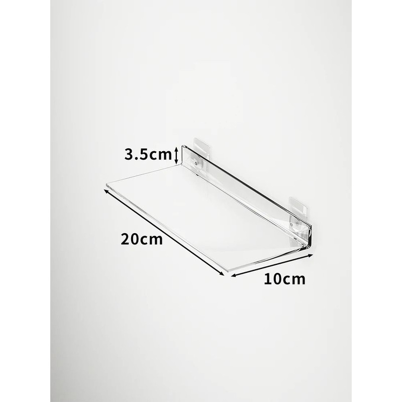 Acrylic Storage Rack Wall Panel No Drill Bathroom Kitchen Organizer Strong Sticker 2