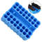 2pcs 32 Hole Hex Shank Bit Holder Organizer Storage Box For 635mm Shank Bits 0