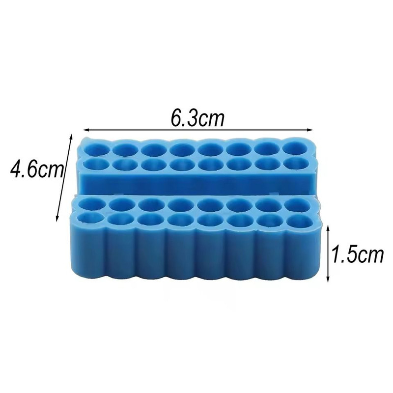 2pcs 32 Hole Hex Shank Bit Holder Organizer Storage Box For 635mm Shank Bits 3