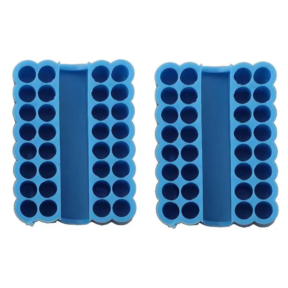 2pcs 32 Hole Hex Shank Bit Holder Organizer Storage Box For 635mm Shank Bits 6
