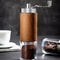 Hand Coffee Bean Grinder Wood Grain Stainless Steel Crank Manual Kitchen Grinder Tool 0