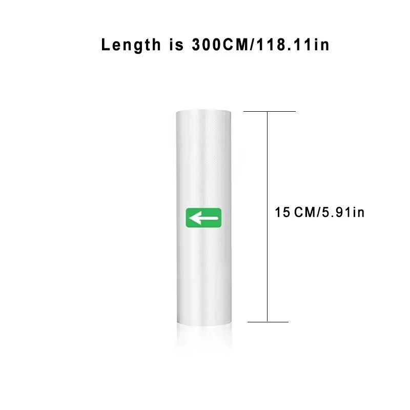 Sous Vide Roll Bags For Vacuum Sealer Food Storage Vacuum Packing Roll 300cm 6