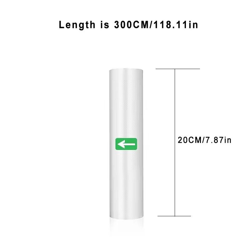 Sous Vide Roll Bags For Vacuum Sealer Food Storage Vacuum Packing Roll 300cm 7